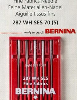 Aguja para tejidos finos,(cabeza redonda)