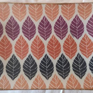 Bandeja cristal, forrada en tela