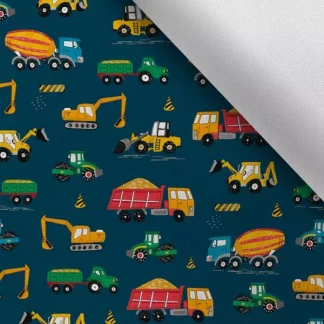 Tela impermeable vehiculos de construccion