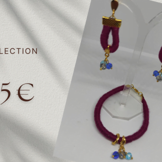 Conjunto pendientes y pulsera